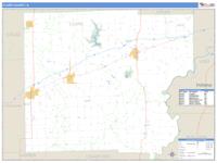 Clark County, IL Wall Map Zip Code