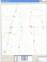 Iroquois County, IL Wall Map