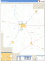 Logan County, IL Wall Map Zip Code