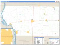 Mercer County, IL Wall Map Zip Code