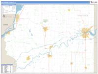 Whiteside County, IL Wall Map Zip Code