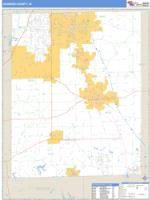 Johnson County, IN Wall Map Zip Code