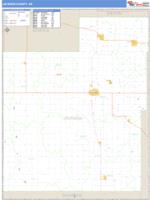 Jackson County, KS Wall Map Zip Code
