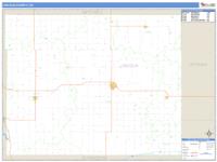 Lincoln County, KS Wall Map Zip Code