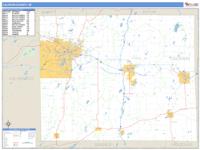Calhoun County, MI Wall Map Zip Code