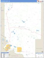 Dickinson County, MI Wall Map Zip Code