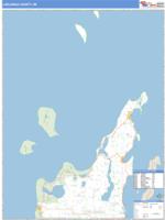 Leelanau County, MI Wall Map Zip Code