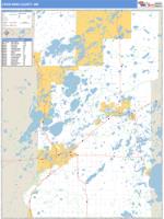 Crow Wing County, MN Wall Map Zip Code