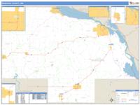 Wabasha County, MN Wall Map Zip Code