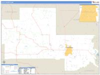 Clay County, MS Wall Map Zip Code