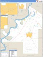 Coahoma County, MS Wall Map Zip Code