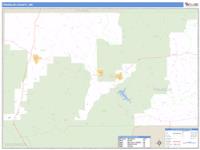 Franklin County, MS Wall Map Zip Code