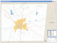Lauderdale County, MS Wall Map Zip Code