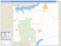 Yalobusha County, MS Wall Map Zip Code