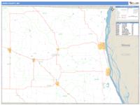 Lewis County, MO Wall Map Zip Code