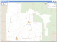 Oregon County, MO Wall Map Zip Code