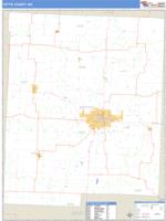 Pettis County, MO Wall Map Zip Code