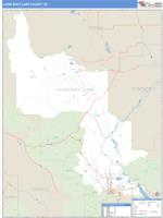 Lewis and Clark County, MT Wall Map Zip Code