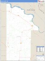 Dixon County, NE Wall Map Zip Code