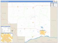 Platte County, NE Wall Map Zip Code