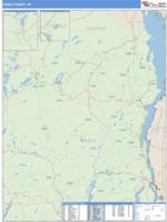 Essex County, NY Wall Map Zip Code