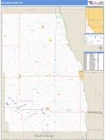 Richland County, ND Wall Map Zip Code