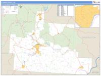 Athens County, OH Wall Map Zip Code