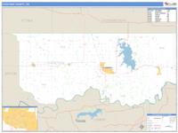 Choctaw County, OK Wall Map Zip Code