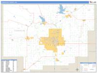 Comanche County, OK Wall Map Zip Code