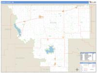Kiowa County, OK Wall Map Zip Code