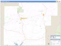 Latimer County, OK Wall Map Zip Code