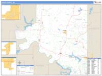 Osage County, OK Wall Map Zip Code