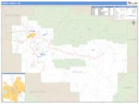 Crook County, OR Wall Map Zip Code