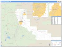Deschutes County, OR Wall Map Zip Code