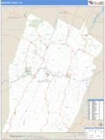 Bedford County, PA Wall Map Zip Code