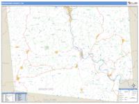 Bradford County, PA Wall Map Zip Code