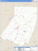 Indiana County, PA Wall Map Zip Code