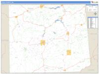 Tioga County, PA Wall Map Zip Code