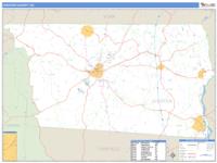 Chester County, SC Wall Map Zip Code