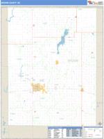 Brown County, SD Wall Map Zip Code