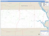 Corson County, SD Wall Map Zip Code