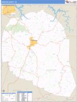 Overton County, TN Wall Map Zip Code