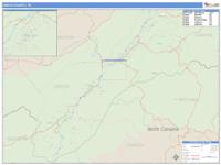 Unicoi County, TN Wall Map Zip Code