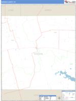 Borden County, TX Wall Map Zip Code