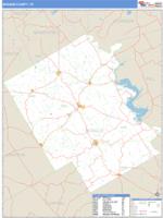 Bosque County, TX Wall Map Zip Code