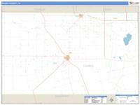 Gaines County, TX Wall Map Zip Code
