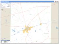 Howard County, TX Wall Map Zip Code