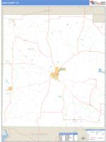 Jack County, TX Wall Map Zip Code