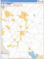 Kaufman County, TX Wall Map Zip Code