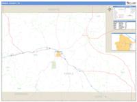 Kimble County, TX Wall Map Zip Code